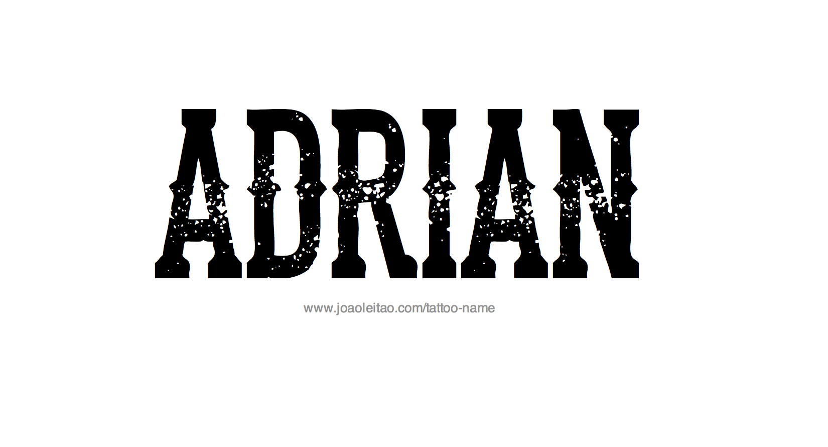Adrian Name Tattoo Designs